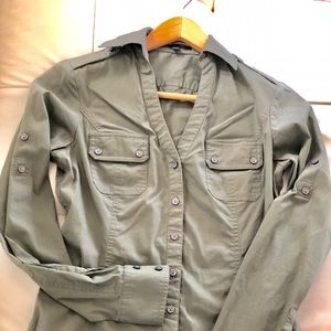 Express button down top